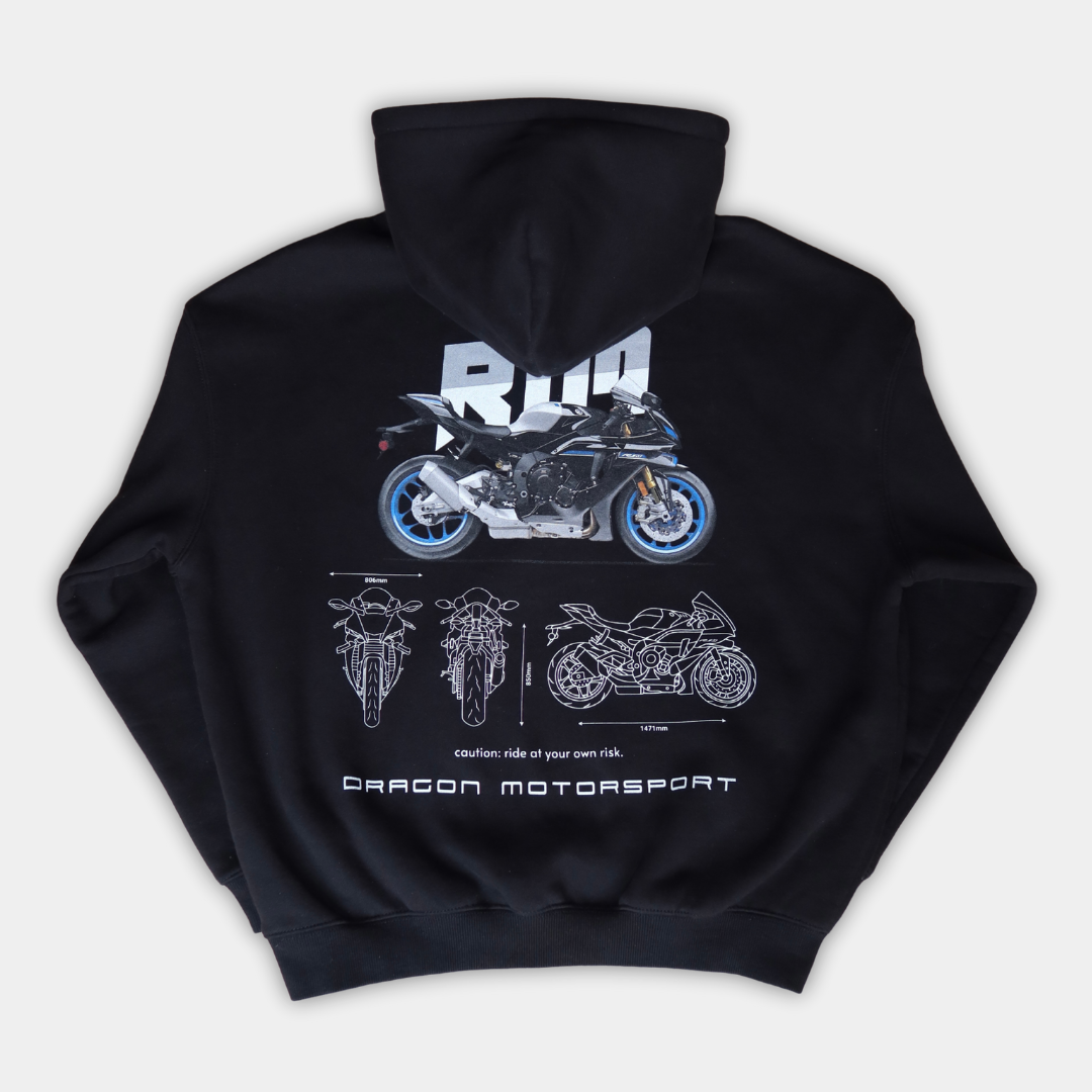 Motorcycle Blueprint Hoodie