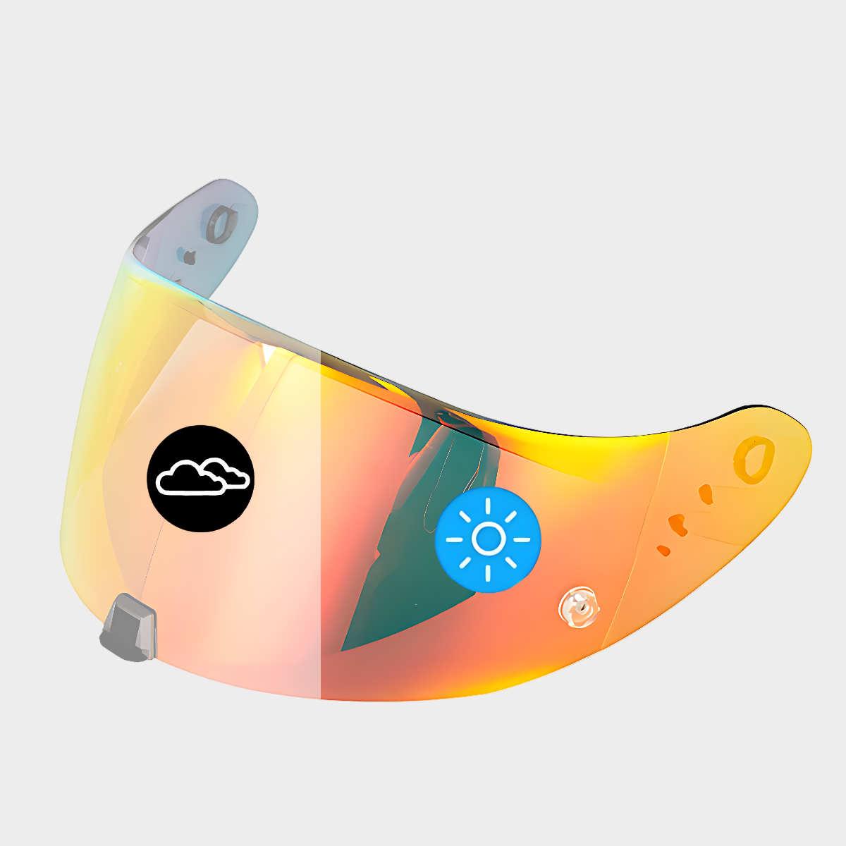 Red Photochromic Visor for Scorpion EXO-R420