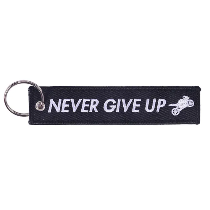 Never Give Up Keychain