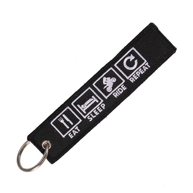 Eat Sleep Ride Keychain