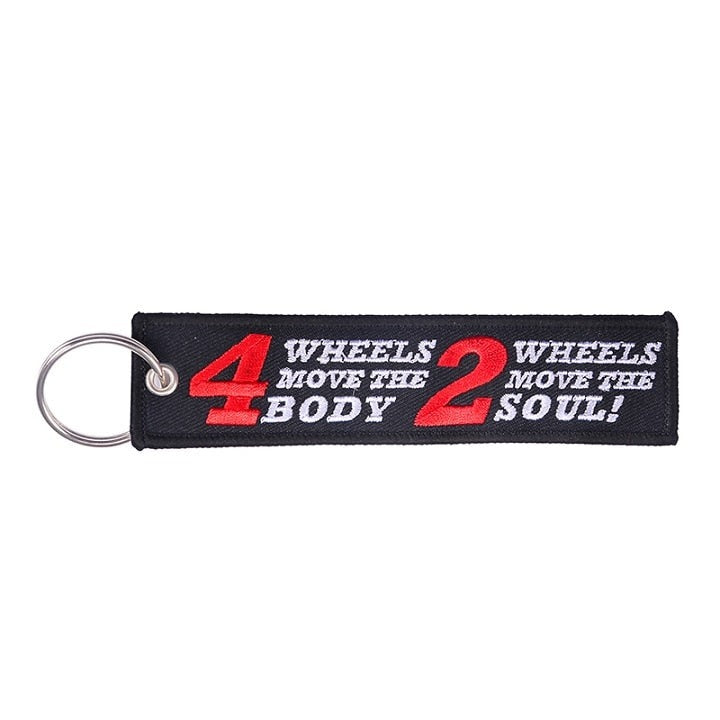 2 Wheels Move the Soul Keychain
