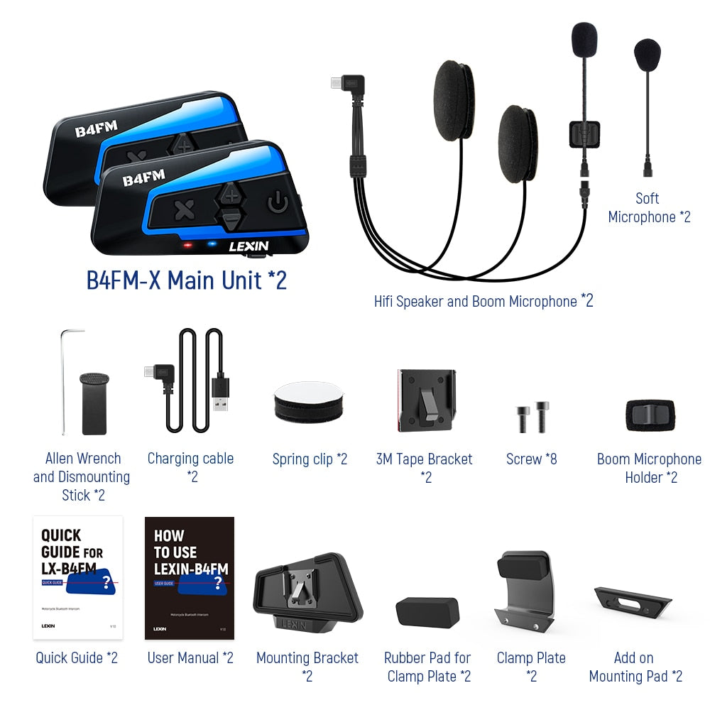 B4FM-X Intercom Dual Pack