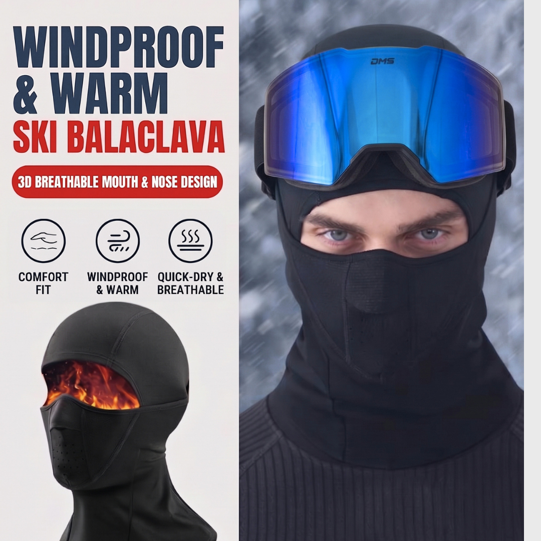 Thermal Ski Balaclava (Windproof Face Mask)
