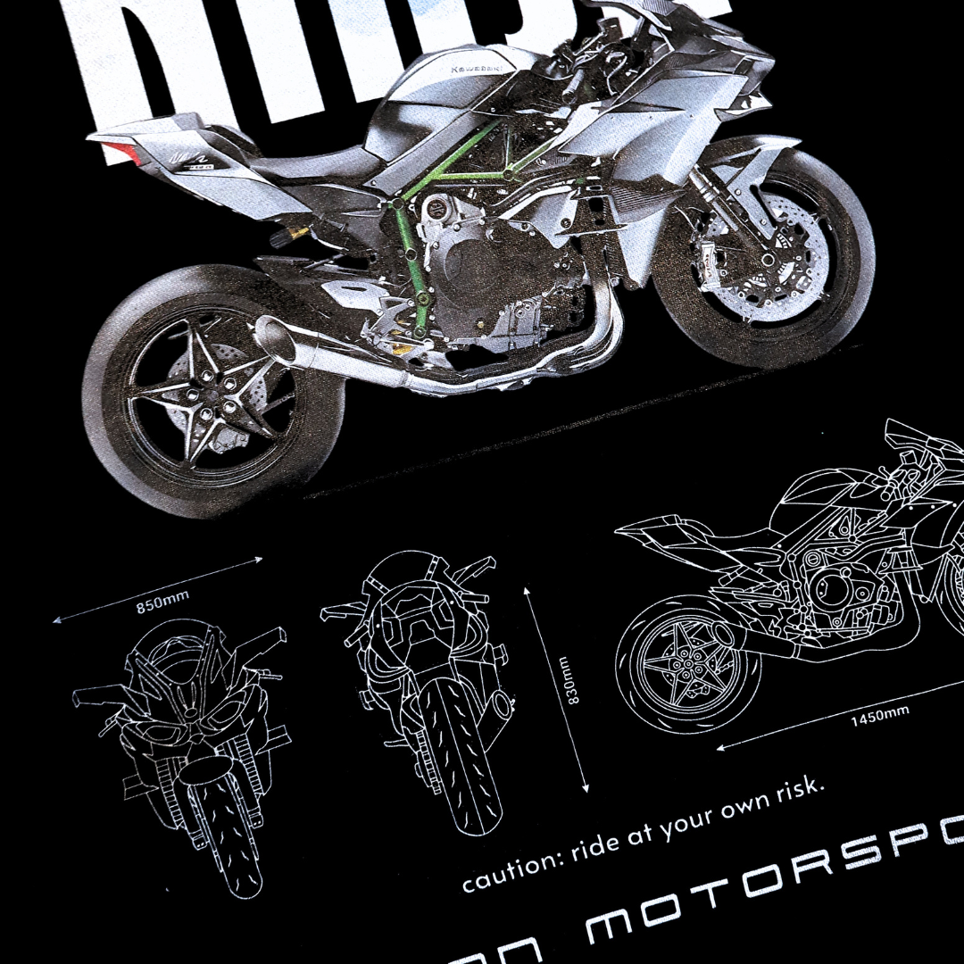 "Carbon" Motorcycle Blueprint Hoodie