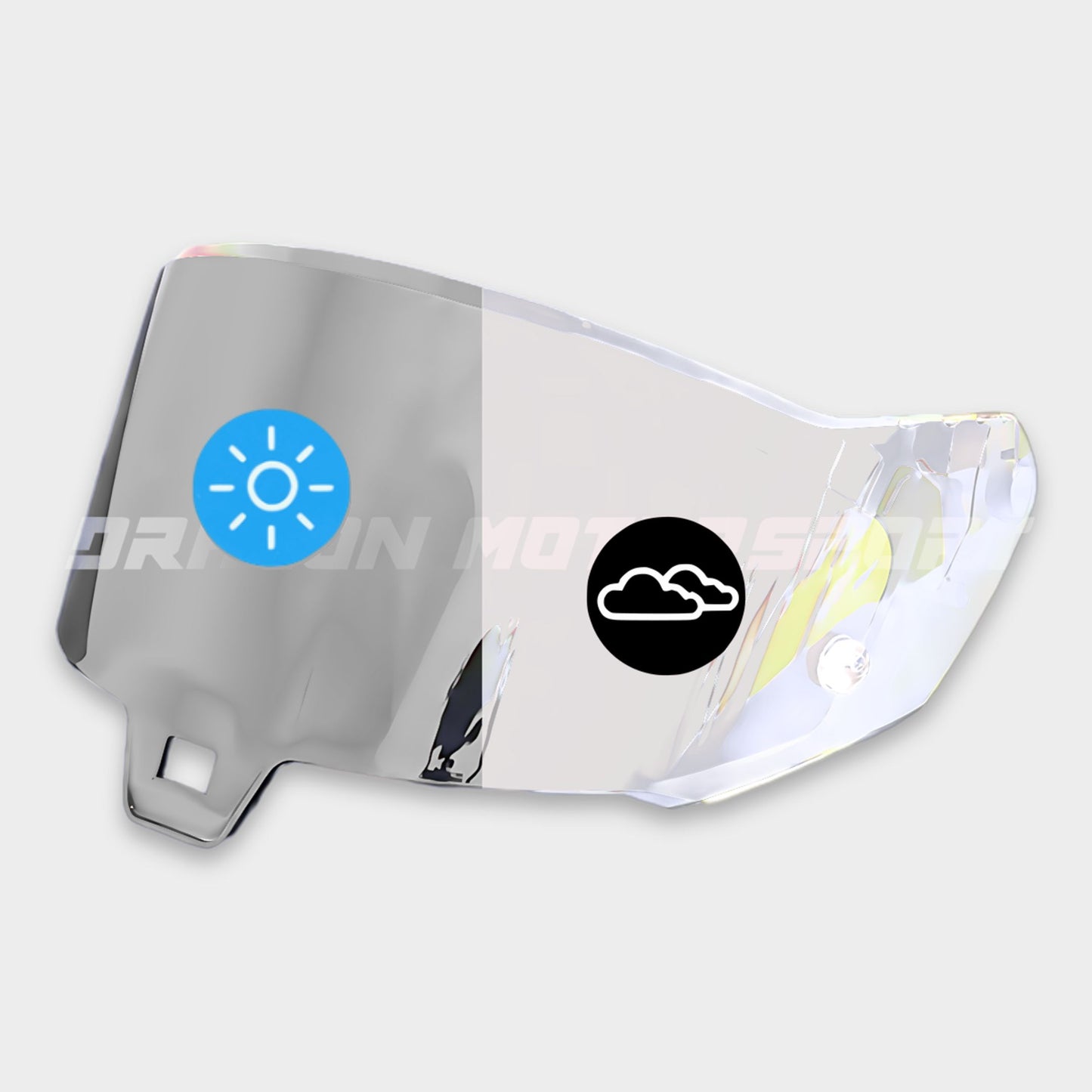 Silver Photochromic Visor for Alpinestars R10 / R7