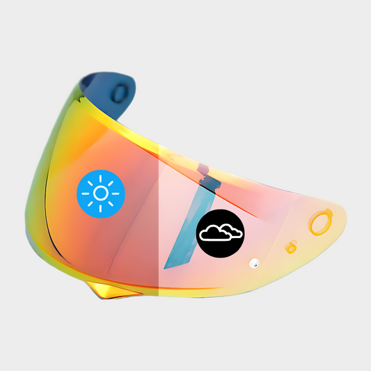 Red Photochromic Visor for HJC C10 HJ-34 P