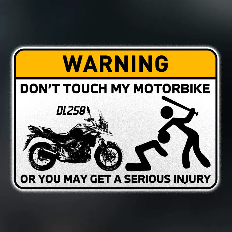 Don't Touch My Bike Decal V2