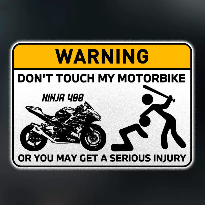 Don't Touch My Bike Decal V2