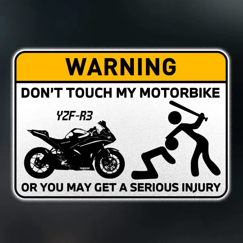 Don't Touch My Bike Decal V2