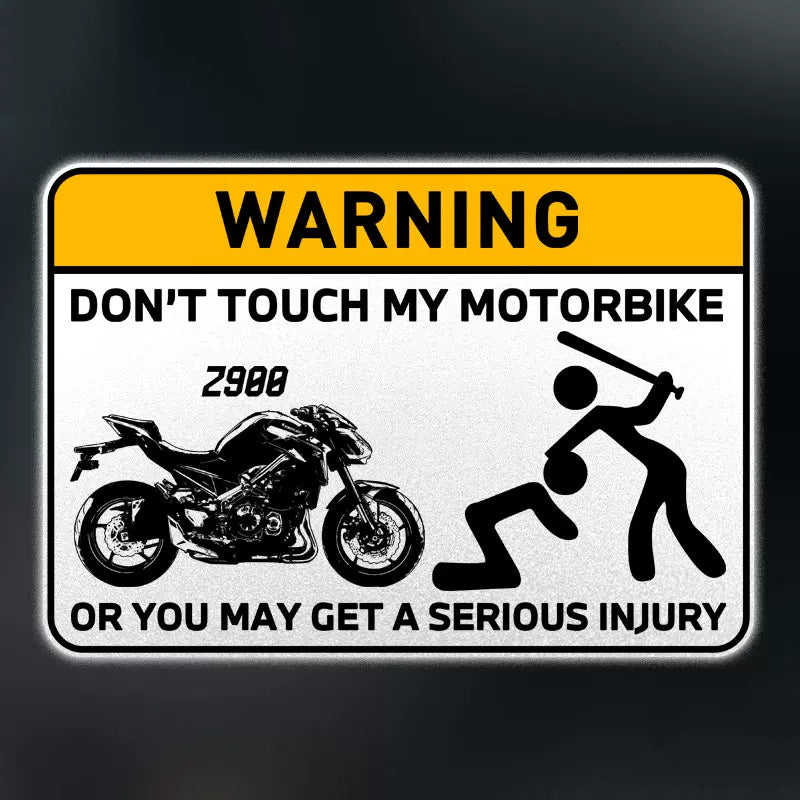 Don't Touch My Bike Decal V2